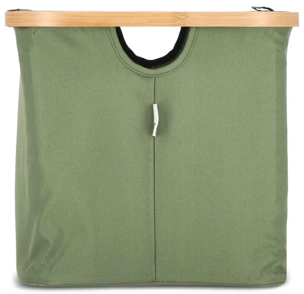 Kôš na bielizeň NOLVIO 40 L, zelený