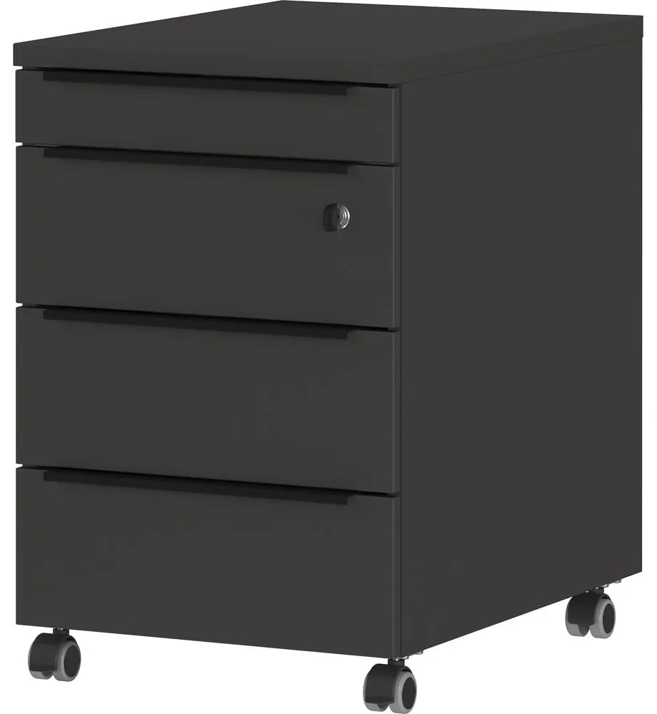 Antracitová uzamykateľná skrinka 42x63 cm Mailand – Germania