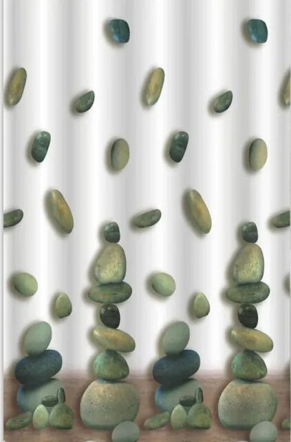 Aqualine, Záves 180x200cm, 100% polyester, kamene, 23031