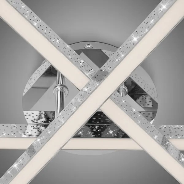 Brilo - LED Prisadený luster REY 3xLED/5W/230V lesklý chróm