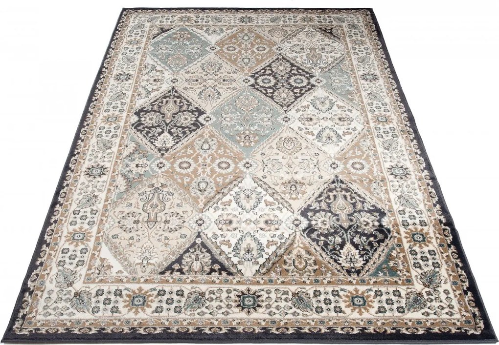 Koberec Dubai CHU antracitový obdĺžnikový – polypropylén Rozmer: 60x100 cm