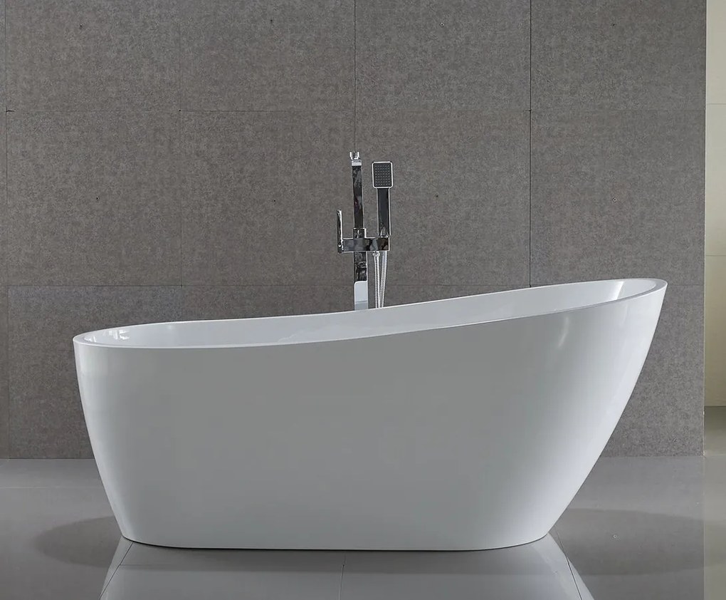 Aqualine Aqualine, TISA voľne stojaca vaňa 170x80 cm, biela, E1780