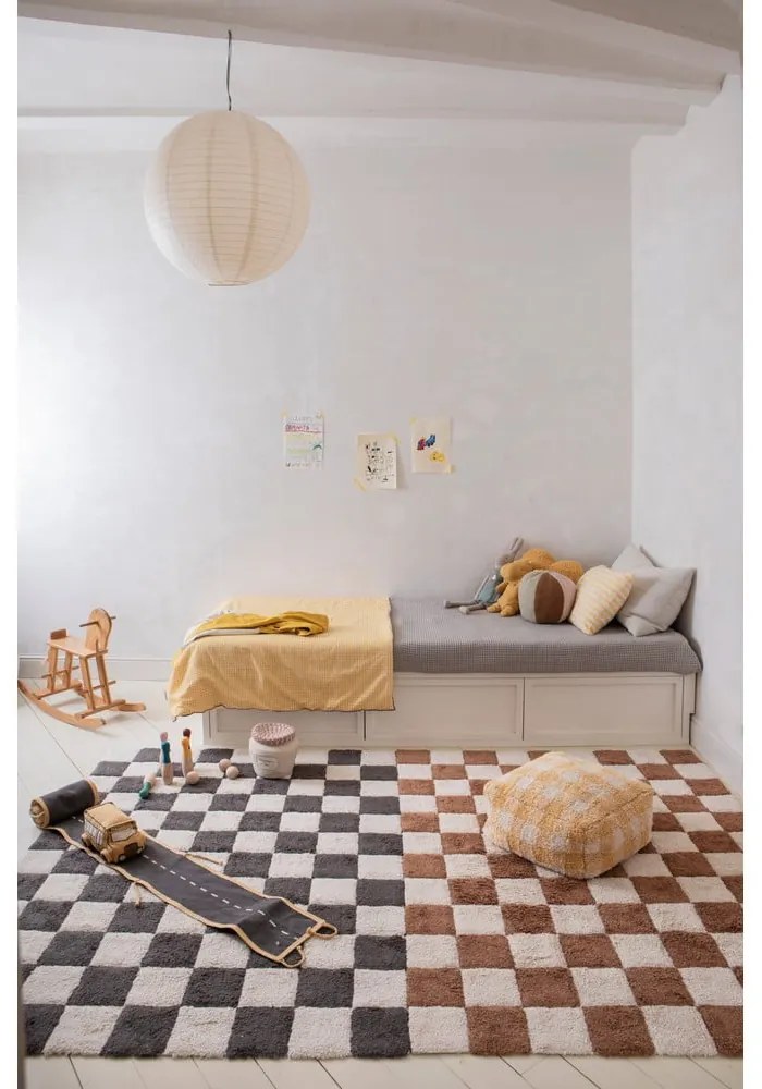 Krémový látkový detský kôš na hračky ø 20x23 cm Jam Jar – Lorena Canals