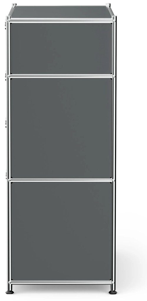 Komoda Kovová komoda »CN3« so zásuvkami a výklopným priečinkom, sivá