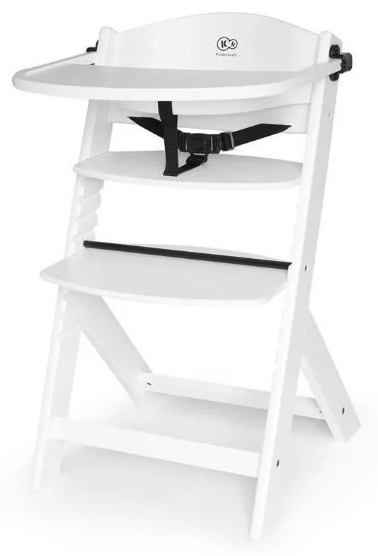 KINDERKRAFT - Detská jedálenská stolička ENOCK biela