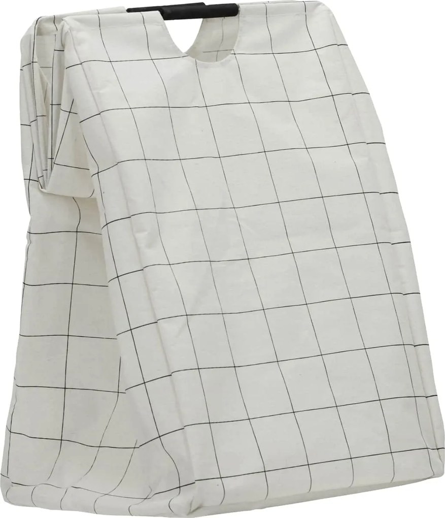 House Doctor Skladací kôš na bielizeň Squares White