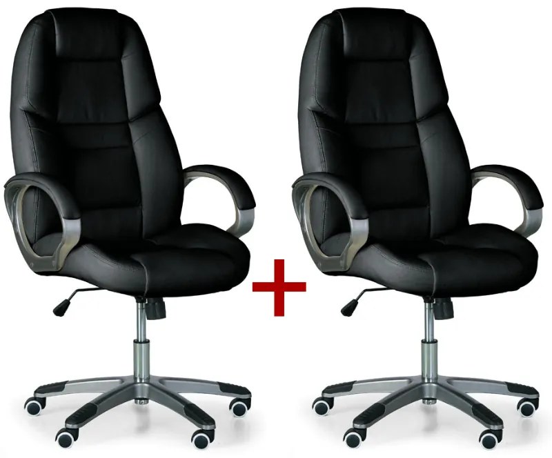 Kancelárske kreslo KEVIN 1+1 ZADARMO, čierna