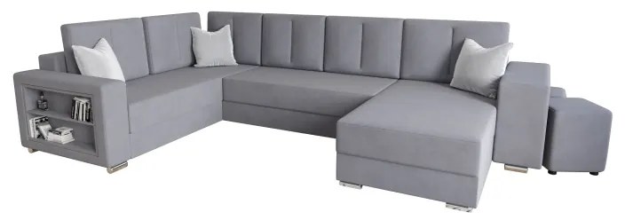 Priestranná elegantná sedačka KAMONA - svetlo sivá