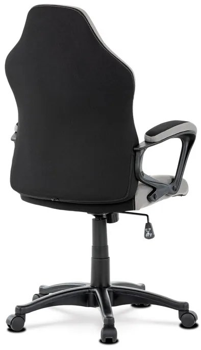 Autronic BONTEC Herné stoličky, hojdací mechanizmus, čierna látka, KA-L611 BLUE Farba: Čierna