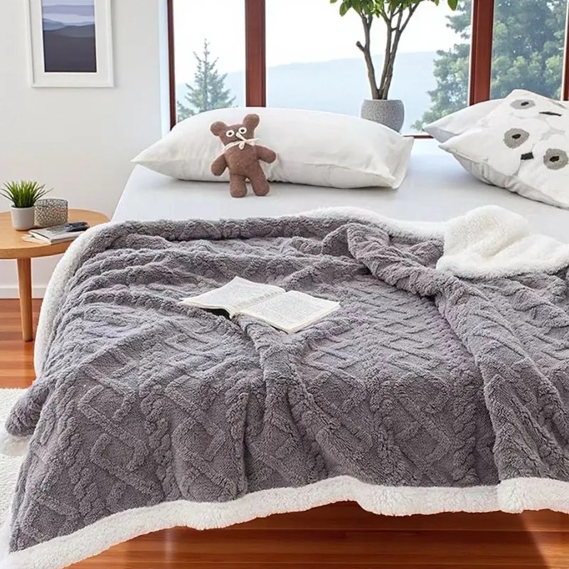 Hrejivá barančeková deka Homa KOBELA GREY