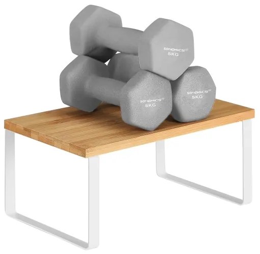 Sada 2x úložných políc MARGE biela/hnedá