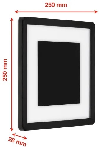 Telefunken 315905TF - LED vonkajšie nástenné svietidlo LED/15W/230V IP44 4000K čierna