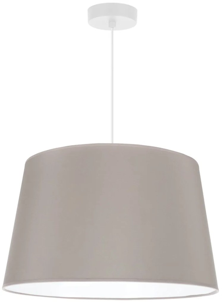Závesné svietidlo Gaja, 1x béžové textilné tienidlo, (fi 44cm), w