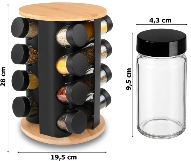 Stojan na koreničky ROMERO čierny