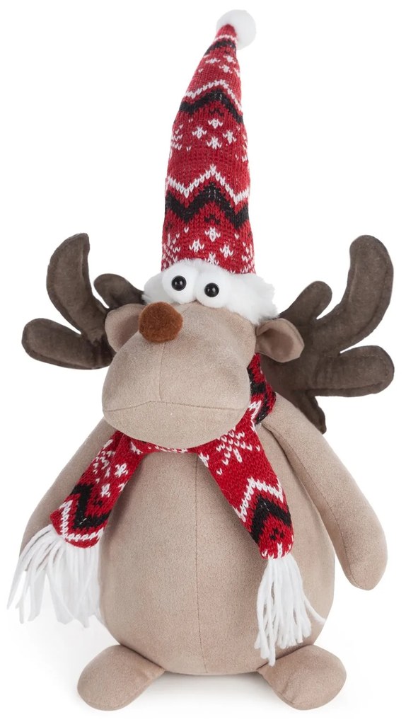 VIANOČNÁ DEKORAČNÁ FIGÚRKA REINDEER 44 CM VIACFAREBNÁ