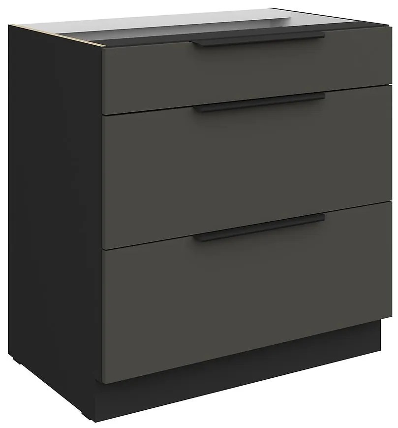 Kuchynská skrinka Aria-Gr/Bl Anti Fingerprint 80d 3s Bb