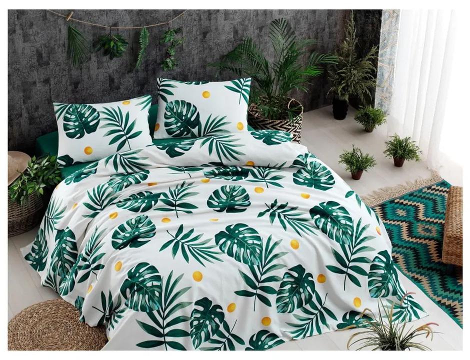 Bavlnená prikrývka cez posteľ Russno Jungle, 200 × 235 cm