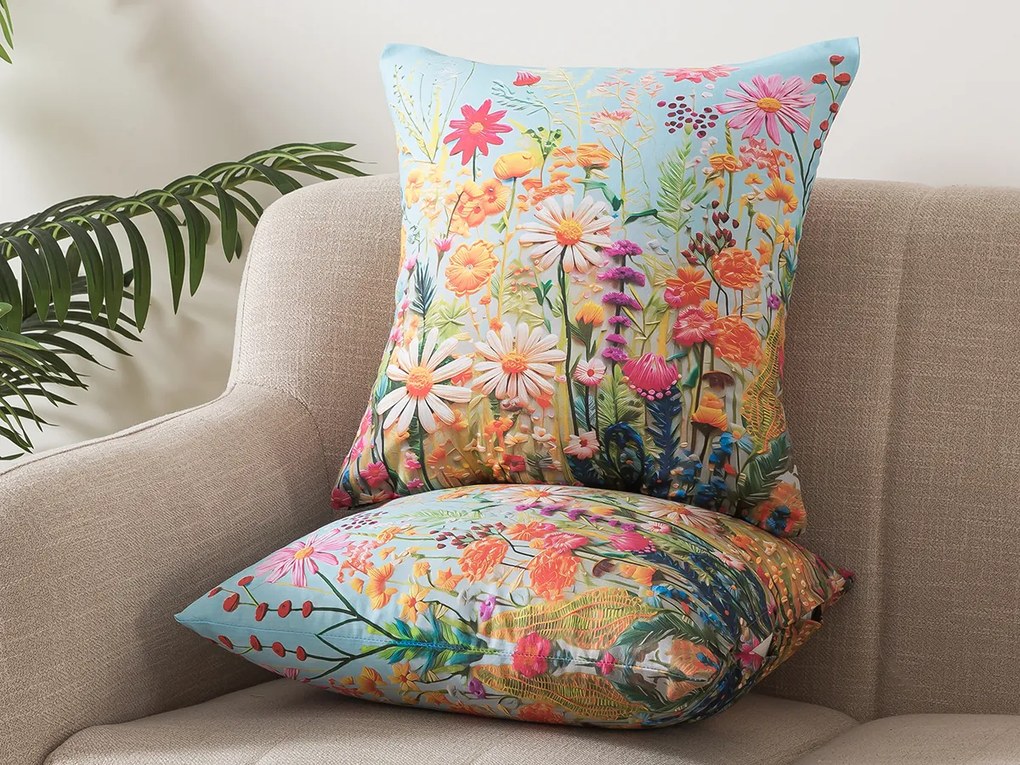 XPOSE® Set obliečok na vankúš SEDMOKRÁSKA (digitálna tlač) 43x43 cm - set 2 ks