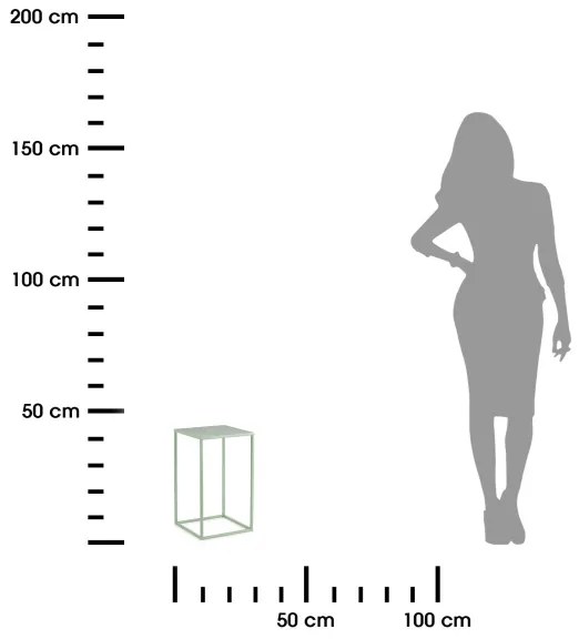 Stojan na kvety 40x24 cm svetlozelená