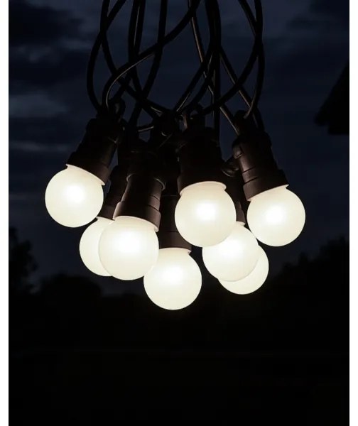 LED vonkajšia dekoratívna reťaz 10xLED/0,36W/230V 4,5 m IP44 čierna