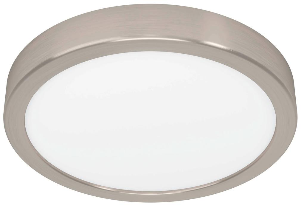 EGLO LED stropné stmievateľné osvetlenie FUEVA 5, 17W, teplá biela, 21cm, okrúhle, strieborné