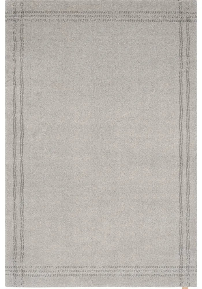 Krémovobiely vlnený koberec 160x240 cm Calisia M Grid Rim – Agnella
