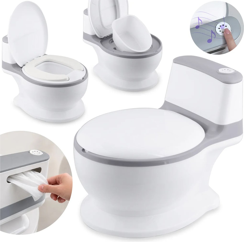 Ricokids Hudobný interaktívny nočník – cestovná toaleta pre deti RK-290
