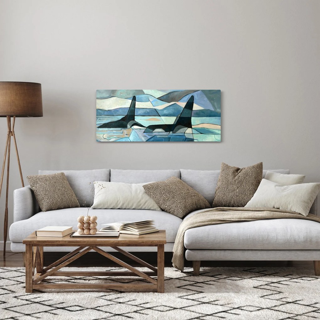 Obraz - Kosatky (120x50 cm)