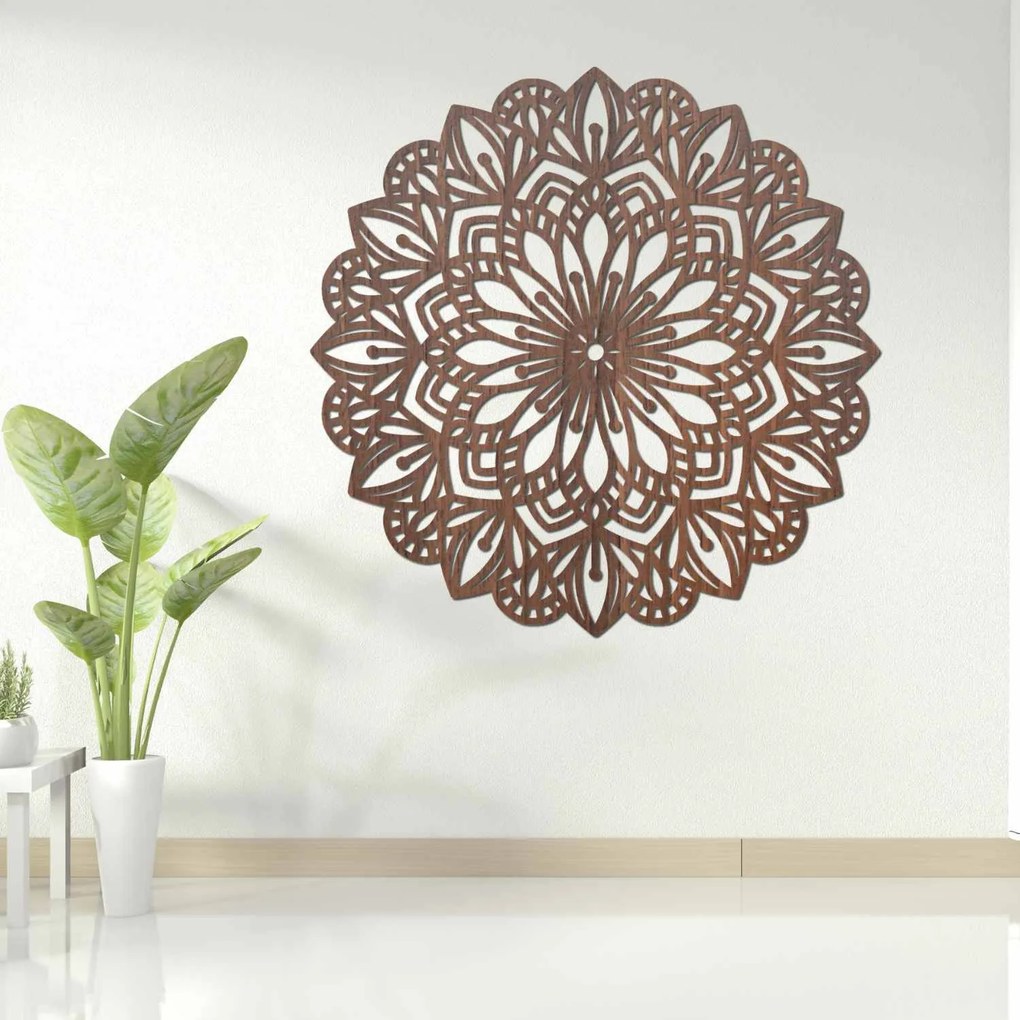 Drevená dekorácia na stenu mandala | PETALUM: HDF - Javor 20 cm 4430-88371 HDF0252