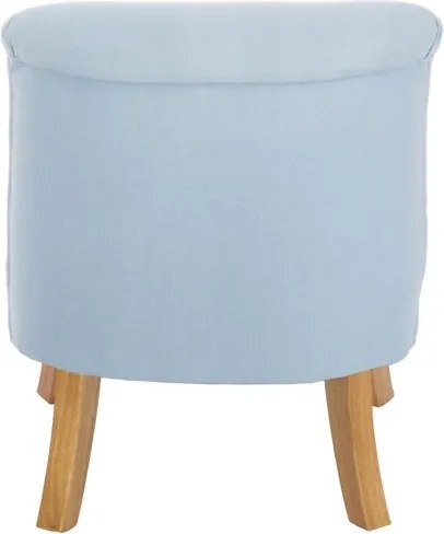 Dětské lněné křeslo modré 25 cm Biela