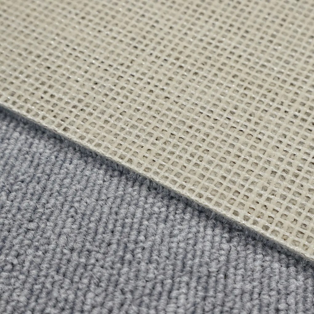 ITC, Metrážny koberec e-blitz 90, na mieru, šíře 4m, šedá, ab (mriežka), chodba / predsieň