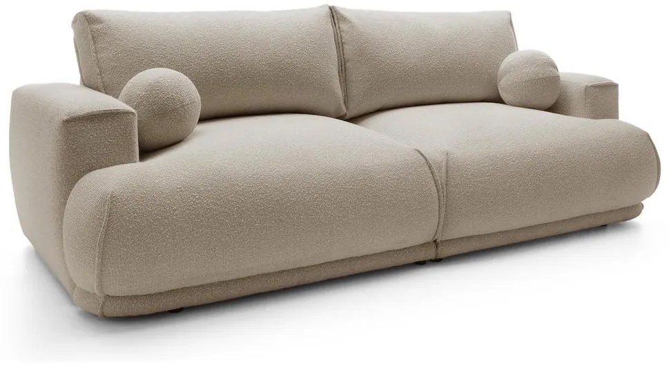 Pohovka trojsedačka Dita 3 (taupe + čierna). Vlastná spoľahlivá doprava až k Vám domov. 1100482