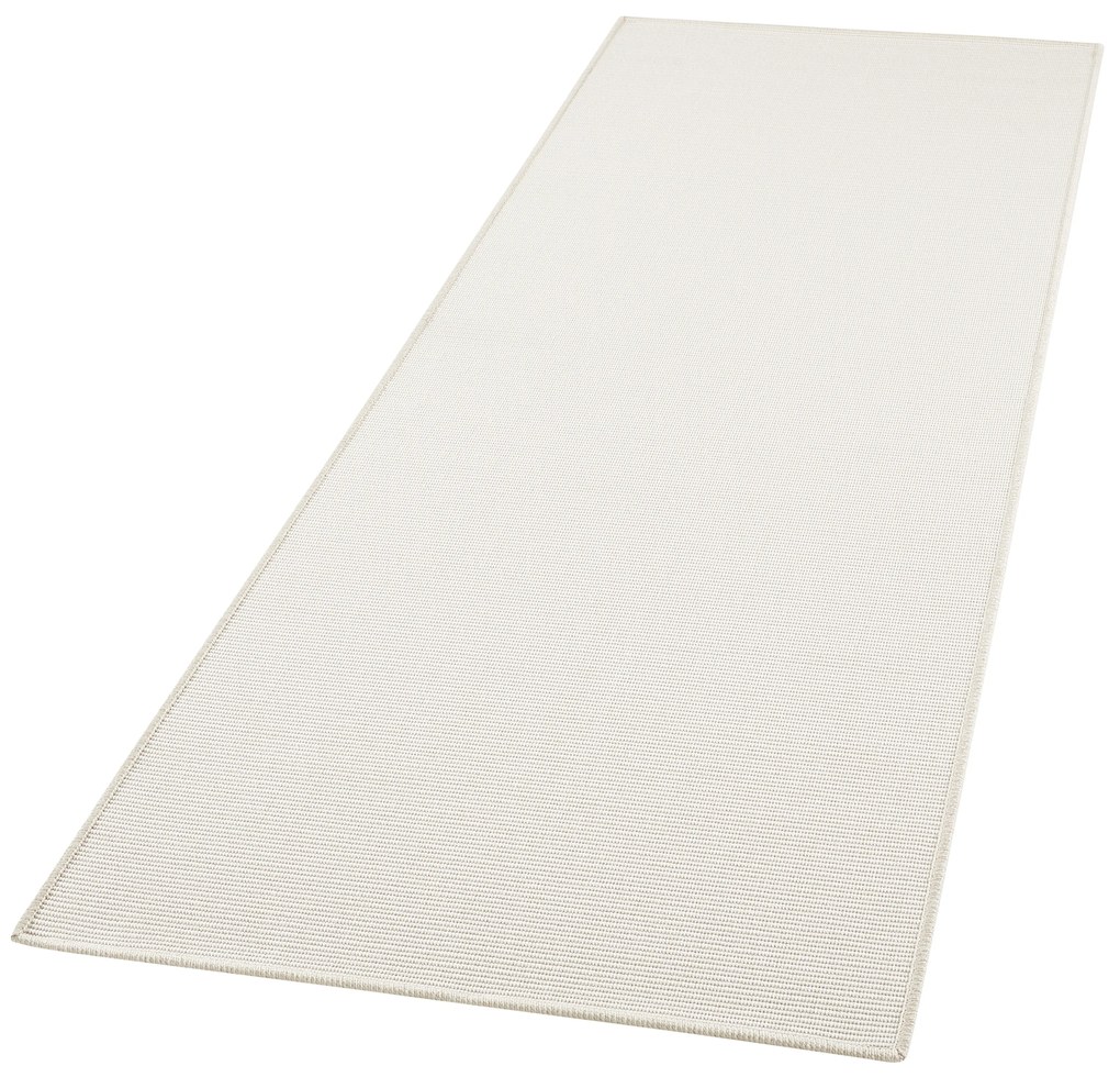 BT Carpet - Hanse Home koberce Behúň Nature 103531 creme white – na von aj na doma - 80x350 cm
