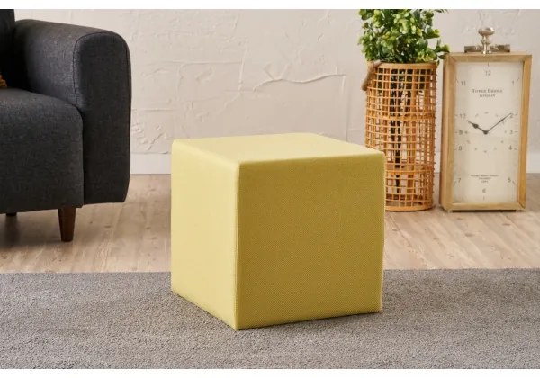 Taburet CUBI 40x40 cm žltý