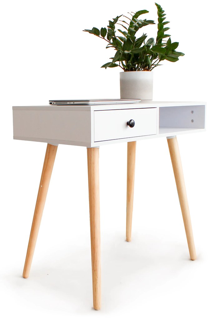 ModernHome Písací stôl, kozmetický stolík, konzola, stolík do obývačky so zásuvkou