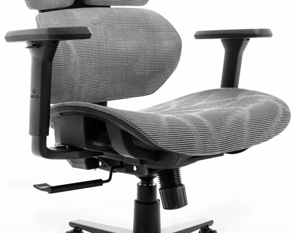Ergonomická textilná otočná kancelárska stolička - HC-1010 Grey