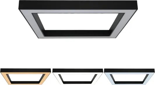 LED stropné svietidlo LED/150W/230V 3000/4000/6500K 120x120 cm čierne