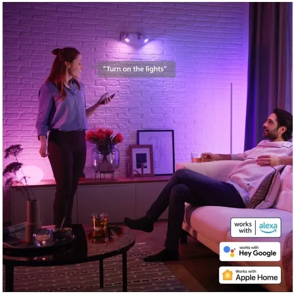 LED RGBW Stmievateľná žiarovka Philips Hue WACA GU5,3/MR16/6,3W/12V 2000-6500K