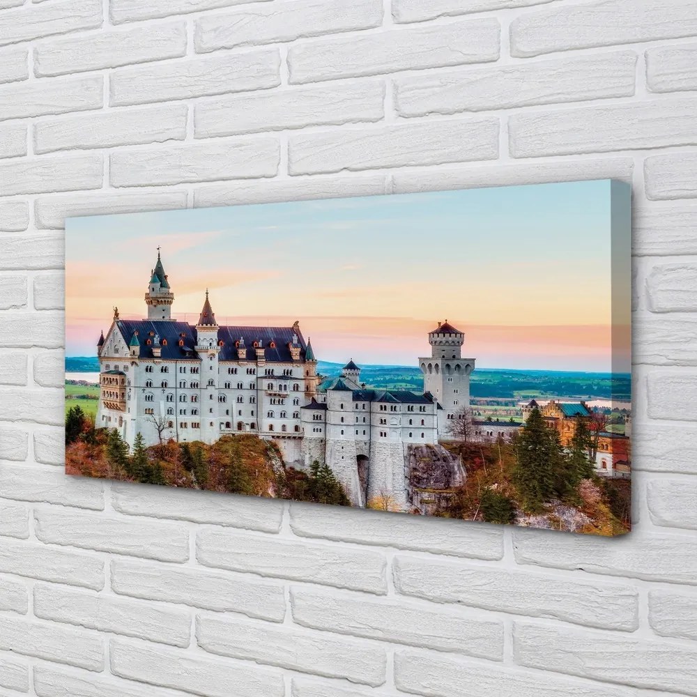 Obraz na plátne Nemecko Castle jeseň Munich 100x50 cm