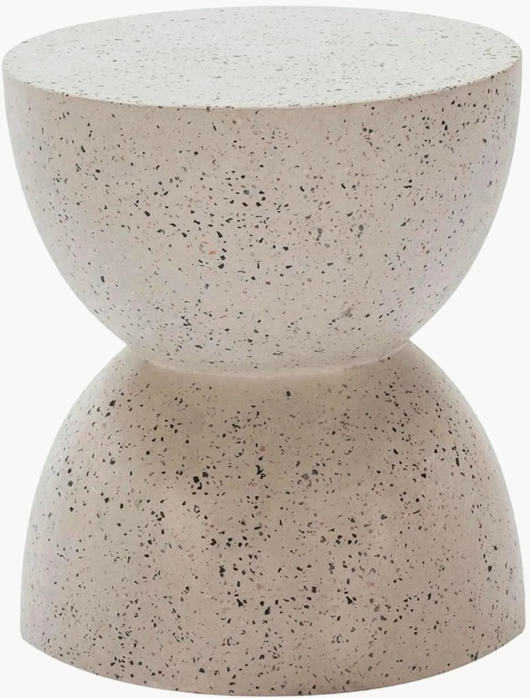Stolček z terrazzo Hourglass