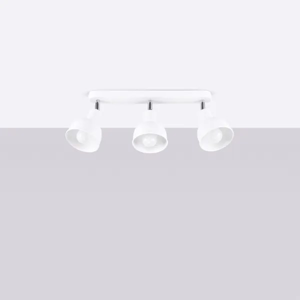 Sollux SL.1315 - Bodové svietidlo ELBA 3xE27/15W/230V biela