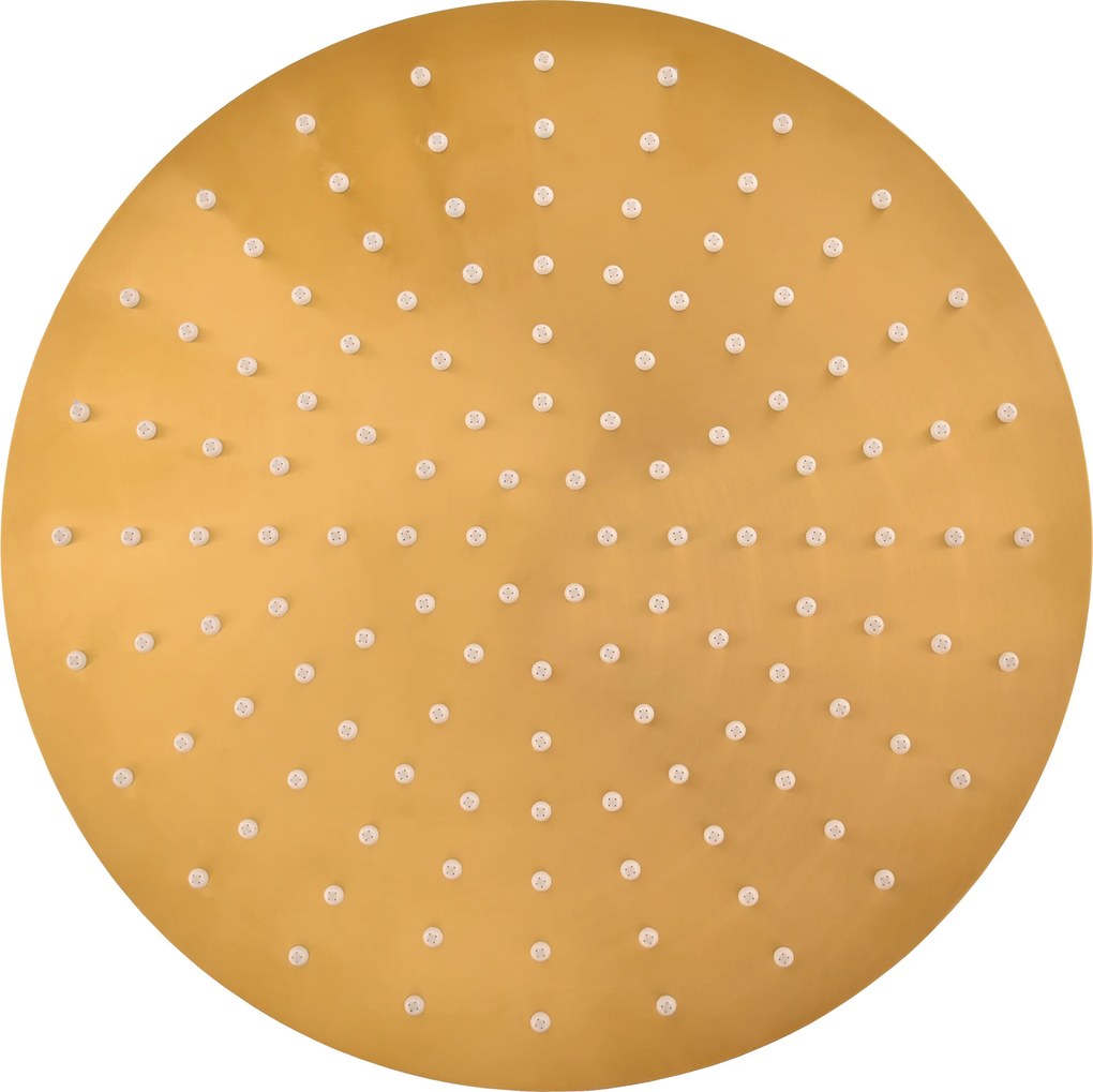 Slezák - RAV Hlavová sprcha okrúhla kovová ø 30 cm so 4-otvorovými tryskami - KS0001/4ZK, Zlatá kartáčovaná