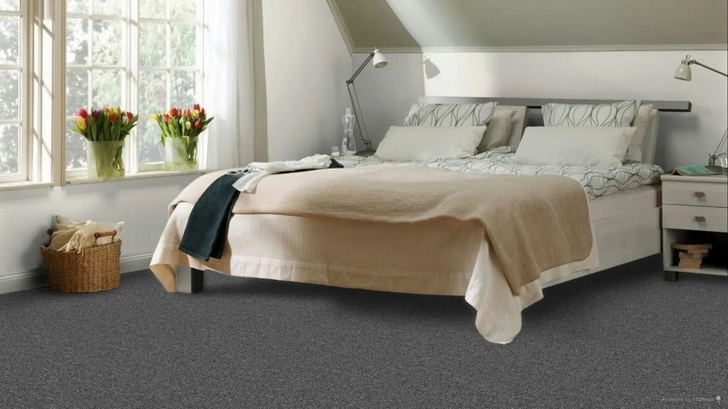 ITC, Koberec metráž Merit new 6791, na mieru, šíře 4m, šedá, ab (mriežka), chodba / predsieň