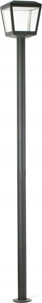 Faro Plaza vonkajšia stĺpková lampa Led 2190mm IP54 tmavo šedá