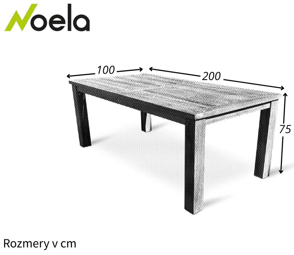 Noela Záhradný drevený stôl Garden III.