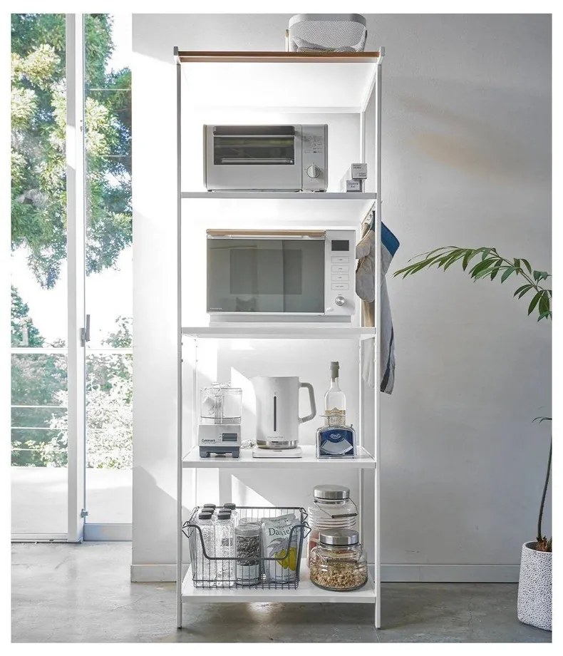 Matne biely oceľový regál 60x170x46,5 cm Tower – YAMAZAKI