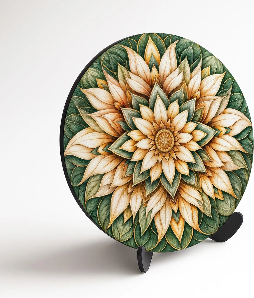 DUBLEZ | Kvetinová mandala - Srdce džungle | UV potlač, Premium