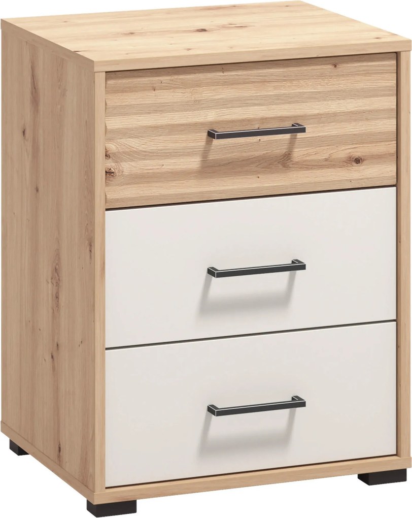 XXXLutz NOČNÝ STOLÍK, kašmírová, dub artisan, 48/63/40 cm Xora - Spálňové sety - 000834013409
