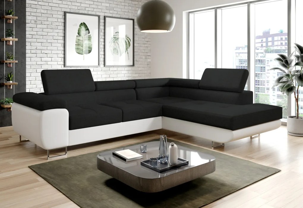 Rohová sedacia súprava SELINA, 275x90x202, sawana 14/soft 17, pravá