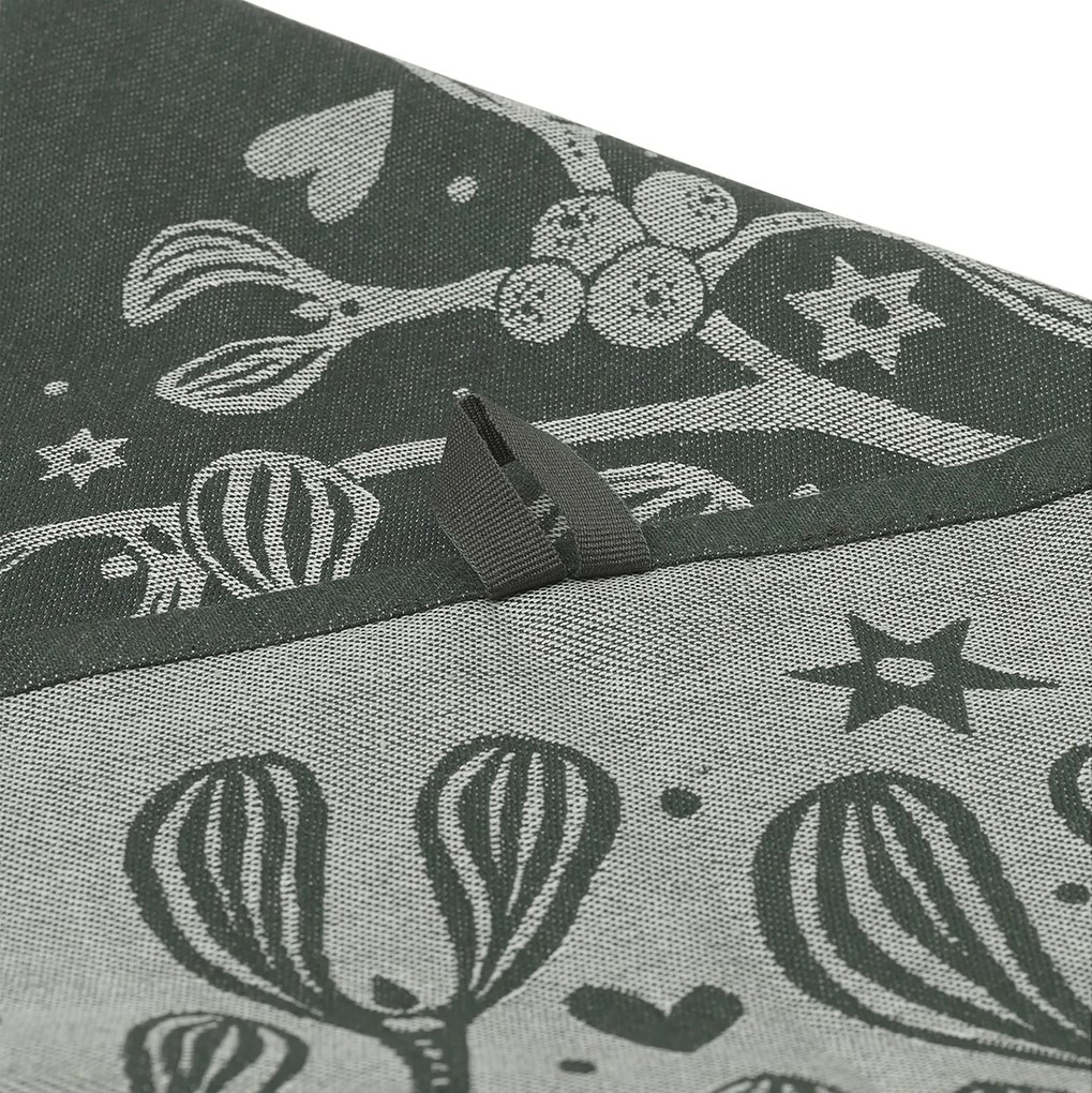 Ferm Living Utierka z organickej bavlny Mistletoe Dark Green